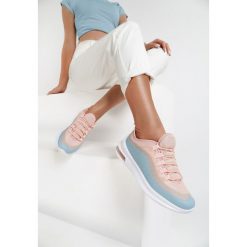 Różowo-Niebieskie Sneakersy Quburn. Różowe sneakersy damskie Renee. Za 109,99 zł.