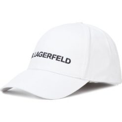 Czapka z daszkiem KARL LAGERFELD - 96KW3414 White. Białe czapki męskie KARL LAGERFELD, bez wzorów, z bawełny. W wyprzedaży za 179,00 zł.