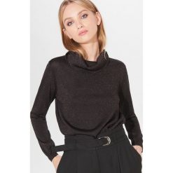 Połyskujący sweter z golfem - Brązowy. Pomarańczowe swetry damskie Mohito, s, bez wzorów, bez rękawów. Za 89,99 zł.