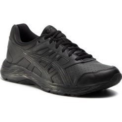 Buty ASICS - Gel-Contend 5 Sl 1131A036 Black/Graphite Grey 001. Czarne buty sportowe męskie Asics, ze skóry ekologicznej, bez zapięcia, do biegania. Za 299,00 zł.