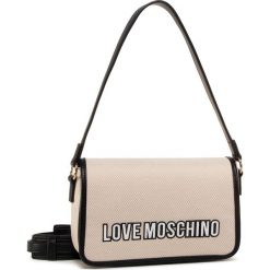 Torebka LOVE MOSCHINO - JC4232PP0AKF110A Bia/Ner. Brązowe torebki klasyczne damskie Love Moschino, bez wzorów, ze skóry ekologicznej, klasyczne, bez dodatków. W wyprzedaży za 449,00 zł.