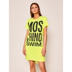 Sukienka codzienna Moschino Underwear & Swim 1904 2102. Żółte sukienki damskie Moschino Underwear & Swim, na co dzień, l, bez wzorów, z elastanu, bez kołnierzyka, bez rękawów, proste. Za 639,00 zł.