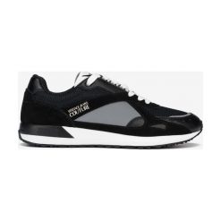Versace Jeans Couture Tenisówki Czarny. Czarne trampki męskie Versace Jeans Couture, bez wzorów, z jeansu, bez zapięcia. Za 686,95 zł.