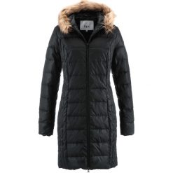 Lekki płaszcz puchowy pikowany bonprix czarny. Czarne płaszcze damskie bonprix, z puchu. Za 249,99 zł.