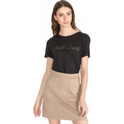 Vero Moda Molly Olly Koszulka Czarny. Czarne koszulki damskie Vero Moda, m, z nadrukiem, z wiskozy, bez kołnierzyka. Za 66,95 zł.