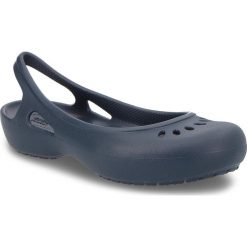 Sandały CROCS - Kadee Slingback W 205077 Navy. Niebieskie klapki damskie Crocs, bez wzorów, z tworzywa sztucznego, bez obcasa. Za 129,00 zł.