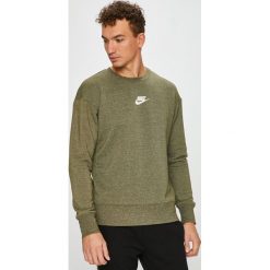 Nike Sportswear - Bluza. Zielone bluzy męskie Nike Sportswear, xl, bez wzorów, z bawełny, z okrągłym kołnierzem, bez rękawów, bez kaptura. W wyprzedaży za 169,90 zł.