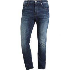 Calvin Klein Jeans 026 SLIM Jeansy Slim Fit lisbon dark blue. Niebieskie jeansy męskie marki Calvin Klein Jeans, z elastanu. Za 509,00 zł.