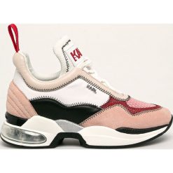 Karl Lagerfeld - Buty. Różowe buty sportowe damskie KARL LAGERFELD, bez wzorów, ze skóry, sportowe. Za 1099,00 zł.