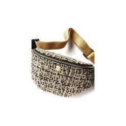 Pixi Black nerka /saszetka. Czarne nerki damskie Sabi tatka, w paski, z tkaniny, zdobione, bez dodatków. Za 119,00 zł.