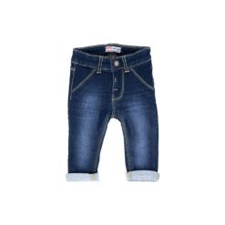 FEETJE Boys Mini Spodnie dżinsowe dark blue denim. Niebieskie spodnie niemowlęce marki Feetje, z bawełny. Za 89,00 zł.