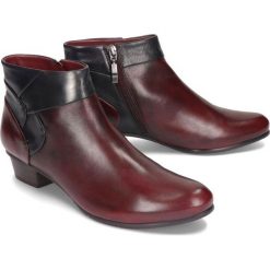 PIAZZA 962128-41 sangria, botki damskie. Botki damskie Piazza, z polaru, na niskim obcasie, na obcasie, bez zapięcia. Za 429,90 zł.