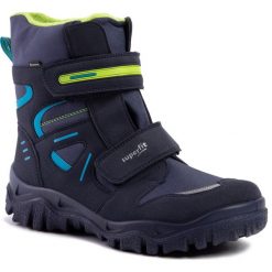 Śniegowce SUPERFIT - GORE-TEX 5-09080-80 D Blau/Grün. Niebieskie śniegowce chłopięce Superfit, bez zapięcia, gore-tex. W wyprzedaży za 279,00 zł.