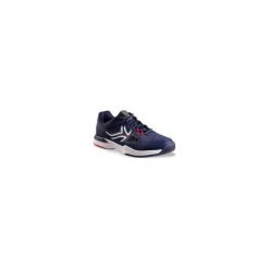 Buty tenis TS500 męskie na każdą nawierzchnię. Niebieskie buty sportowe męskie ARTENGO, z poliesteru, bez zapięcia, tenisowe. Za 149,99 zł.