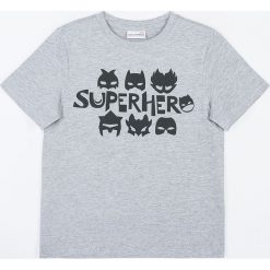 Coccodrillo - T-shirt dziecięcy 128-158 cm. Szare t-shirty chłopięce COCCODRILLO, z nadrukiem, z dzianiny, bez rękawów. Za 39,90 zł.