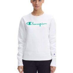 CHAMPION CONTRAST SCRIPT LOGO REVERSE WEAVE > 111558-WW001. Bluzy damskie Champion, xl, z aplikacjami, z bawełny, bez rękawów, długie, bez kaptura. W wyprzedaży za 199,99 zł.