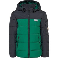 Kurtka zimowa "Jordan 710" w kolorze antracytowo-zielonym. Zielone kurtki chłopięce Legowear, na zimę, bez wzorów, prążkowane, bez kaptura. W wyprzedaży za 149,95 zł.