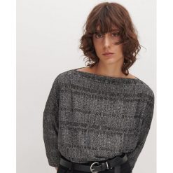 Sweter z domieszką błyszczącej nitki - Czarny. Czarne swetry damskie Reserved, s, bez wzorów, bez rękawów, bez kaptura. Za 59,99 zł.