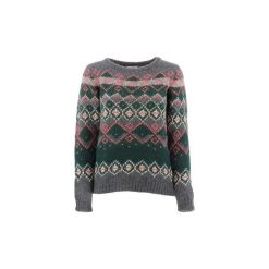 Swetry Penn Rich Woolrich F FAIR ISLE CREW. Szare swetry damskie Penn Rich Woolrich, s, bez wzorów, bez rękawów, bez kaptura. Za 409,94 zł.