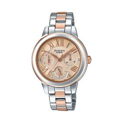 Biżuteria i zegarki: Zegarek Sheen Damski SHE-3059SPG-9AUER Swarovski srebrny