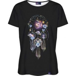 Bluzki asymetryczne: Colour Pleasure Koszulka damska CP-030 232 czarna r. XXXL/XXXXL