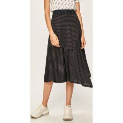 Dkny - Spódnica. Czarne spódniczki damskie DKNY, na co dzień, s, bez wzorów, z elastanu, casualowe, maxi, rozkloszowane. W wyprzedaży za 349,90 zł.