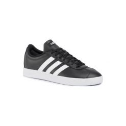 ADIDAS VL COURT 2.0 B43814. Czarne buty sportowe męskie Adidas, ze skóry ekologicznej, bez zapięcia. Za 229,99 zł.