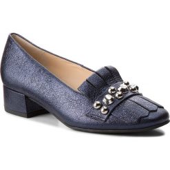 Półbuty HÖGL - 6-103521 Darkblue 3500. Niebieskie półbuty damskie skórzane marki HÖGL, na płaskiej podeszwie. W wyprzedaży za 419,00 zł.