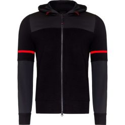 Sweter BOGNER CHARLY. Czarne swetry męskie Bogner, z nadrukiem, z wełny, z kapturem, z kapturem. Za 1320,00 zł.