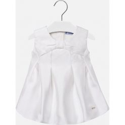 Mayoral - Sukienka dziecięca 68-98 cm. Białe sukienki dziewczęce Mayoral, z bawełny, eleganckie, mini, rozkloszowane. W wyprzedaży za 89,90 zł.