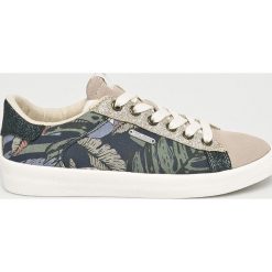 Pepe Jeans - Buty Kioto Jungle. Brązowe buty sportowe damskie Pepe Jeans, bez wzorów, z jeansu, sportowe. W wyprzedaży za 199,90 zł.