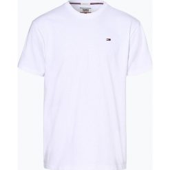 Tommy Jeans - T-shirt męski, biały. Białe t-shirty męskie Tommy Jeans, m, w paski, z bawełny, bez kołnierzyka. Za 199,95 zł.