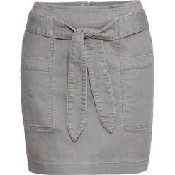 Spódnica dżinsowa ze stretchem bonprix szary denim. Szare spódniczki damskie bonprix, bez wzorów, z denimu. Za 109,99 zł.