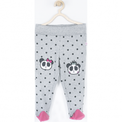 Leginsy. Szare bielizna dziewczęca marki LAZY PANDA, z bawełny. Za 29,90 zł.