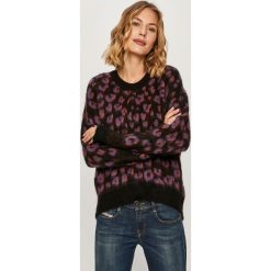 Diesel - Sweter. Fioletowe swetry damskie Diesel, s, bez wzorów, z elastanu, z długim rękawem, długie, bez kaptura. Za 969,90 zł.
