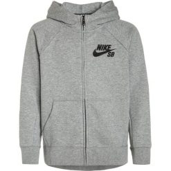 Nike SB ICON Bluza rozpinana dark grey heather/anthracite/black. Szare bluzy męskie rozpinane marki Nike SB, z bawełny. W wyprzedaży za 137,40 zł.