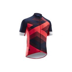 Koszulka krótki rękaw na rower szosowy ROADCYCLING RC500 X męska. Niebieskie koszulki męskie TRIBAN, xl, bez wzorów, z elastanu, rowerowe. Za 149,99 zł.