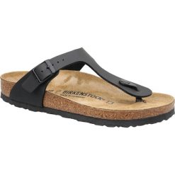 Birkenstock Gizeh BF 43691 36 Czarne. Czarne buty sportowe damskie Birkenstock, bez wzorów, ze skóry, sportowe. W wyprzedaży za 229,99 zł.