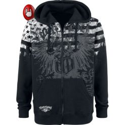Bluzy męskie: Rock Rebel by EMP Mask Of Sanity Bluza z kapturem rozpinana czarny