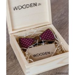 Muchy męskie: Maroon – drewniana mucha