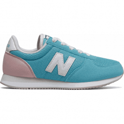 New Balance KL220BFY. Niebieskie buty chłopięce sportowe marki New Balance, na lato, z materiału. W wyprzedaży za 129,99 zł.