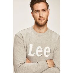 Lee - Bluza. Szare bluzy męskie Lee, s, z nadrukiem, z bawełny, z okrągłym kołnierzem. Za 239,90 zł.