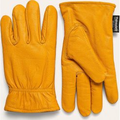 Dickies - Rękawiczki skórzane. Żółte rękawiczki męskie Dickies, bez wzorów, ze skóry. Za 89,90 zł.