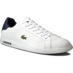 Sneakersy LACOSTE - Graduate Lcr3 Spm 7-31SPM0096X96 Wht/Dk Blu. Białe sneakersy męskie Lacoste, na co dzień, bez wzorów, ze skóry ekologicznej, bez zapięcia. Za 399,99 zł.