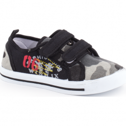 Trampki. Szare trampki dziewczęce SHOES 3, bez wzorów, bez zapięcia. Za 44,90 zł.