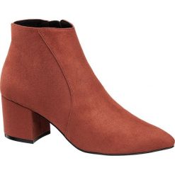 Pomarańczowe botki damskie Vero Moda na obcasie Vero Moda stalowoniebieskie. Szare botki damskie Vero Moda, z materiału, bez obcasa, na obcasie, na zamek. Za 159,00 zł.
