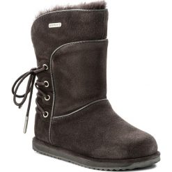 Buty EMU AUSTRALIA - Islay Kids K11309 Charcoal. Szare śniegowce dziewczęce . W wyprzedaży za 279,00 zł.