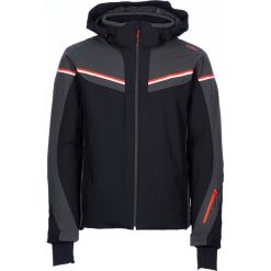 Kurtka narciarska w kolorze czarnym. Czarne kurtki sportowe męskie s, z tkaniny, narciarskie. W wyprzedaży za 499,95 zł.