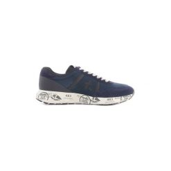 Buty Premiata HANZO. Niebieskie trampki męskie Premiata, bez wzorów, bez zapięcia. Za 541,89 zł.
