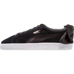 Puma BOW Tenisówki i Trampki black. Czarne półbuty damskie Puma, ze skóry ekologicznej, na niskim obcasie. Za 379,00 zł.